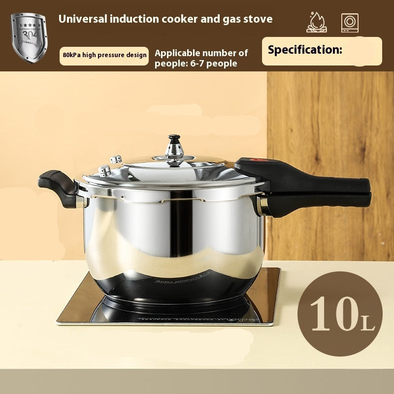 Stainless Steel Multi Function Double Bottom Pressure Cooker Single Handle
