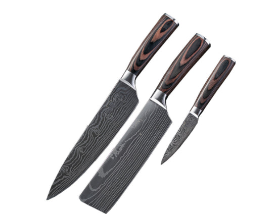 Chef Kitchen Cleaver Slicing Knives Set