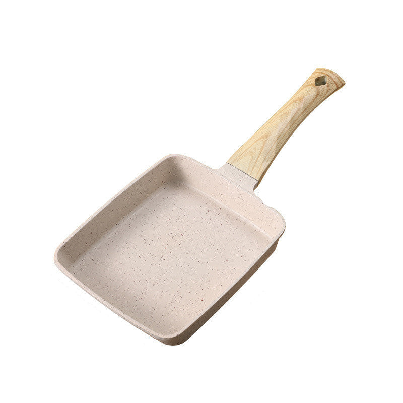 Tamagoyaki Nonstick Square Wooden Handle Frying Pan