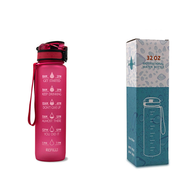 0.3 gal Tritan Water Bottle Time Marker Motivational Leakproof Cycling Bottle
