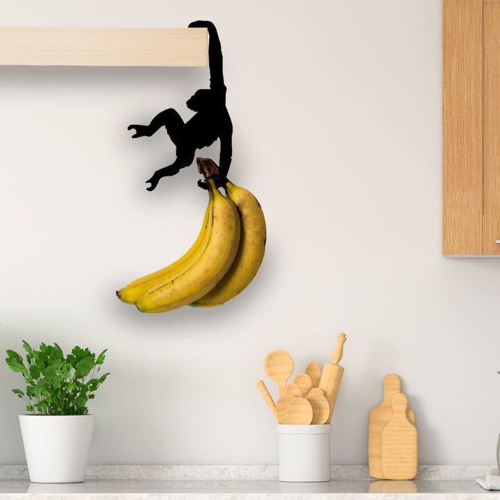 Wooden Monkey Wall Hook For Home Storage And Decoration