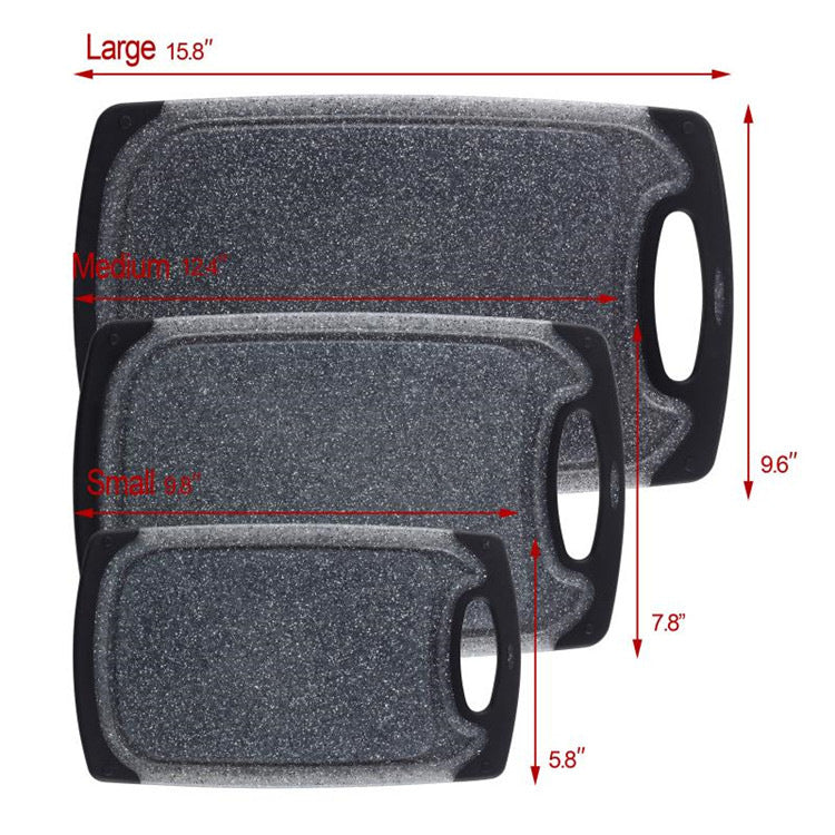 Imitation Marble PP Hanging Vegetable Cutting Board Set