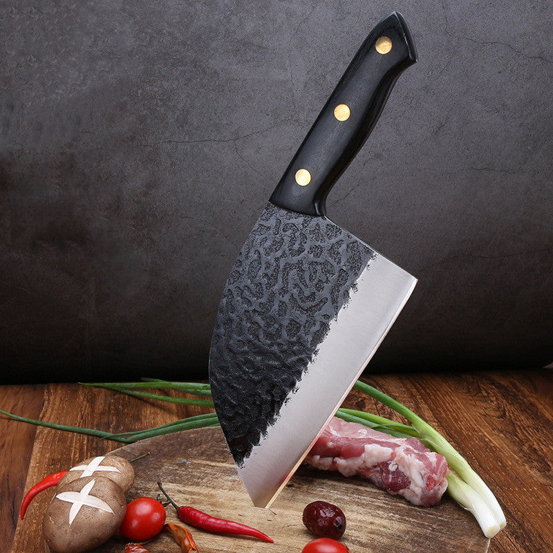 Forged Hammered Stainless Steel Kitchen Knives For Meat And Vegetables