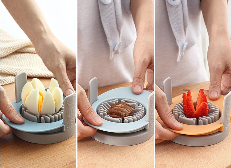 Manual Egg Cutter Kitchen Gadget Slicing Tool