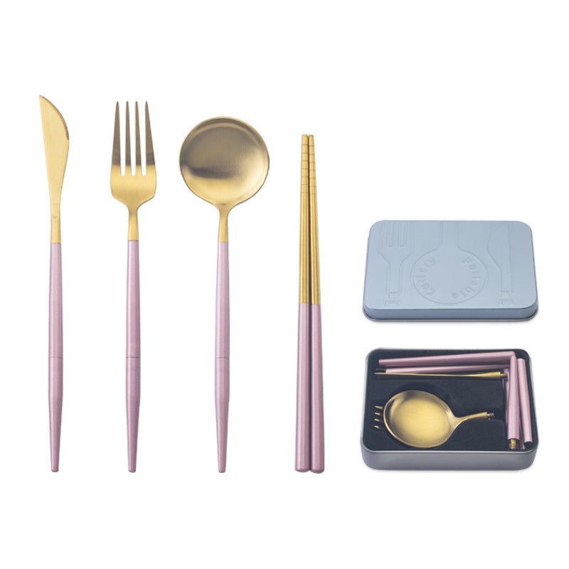 Portable Stainless Steel Travel Cutlery Set