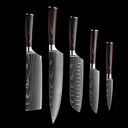 Chef Kitchen Cleaver Slicing Knives Set