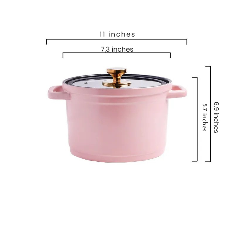 Nordic Ceramic Large Capacity Stock Pot For Cooking