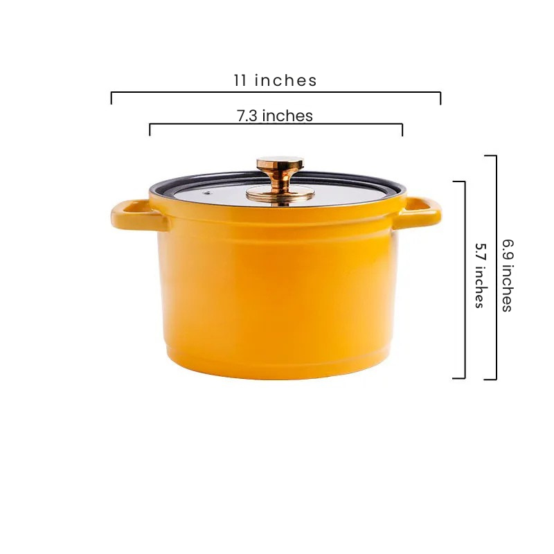 Nordic Ceramic Large Capacity Stock Pot For Cooking