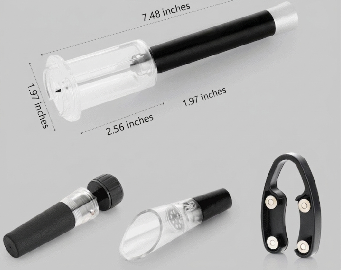 Wine Bottle Opener Set With Pressure Pump