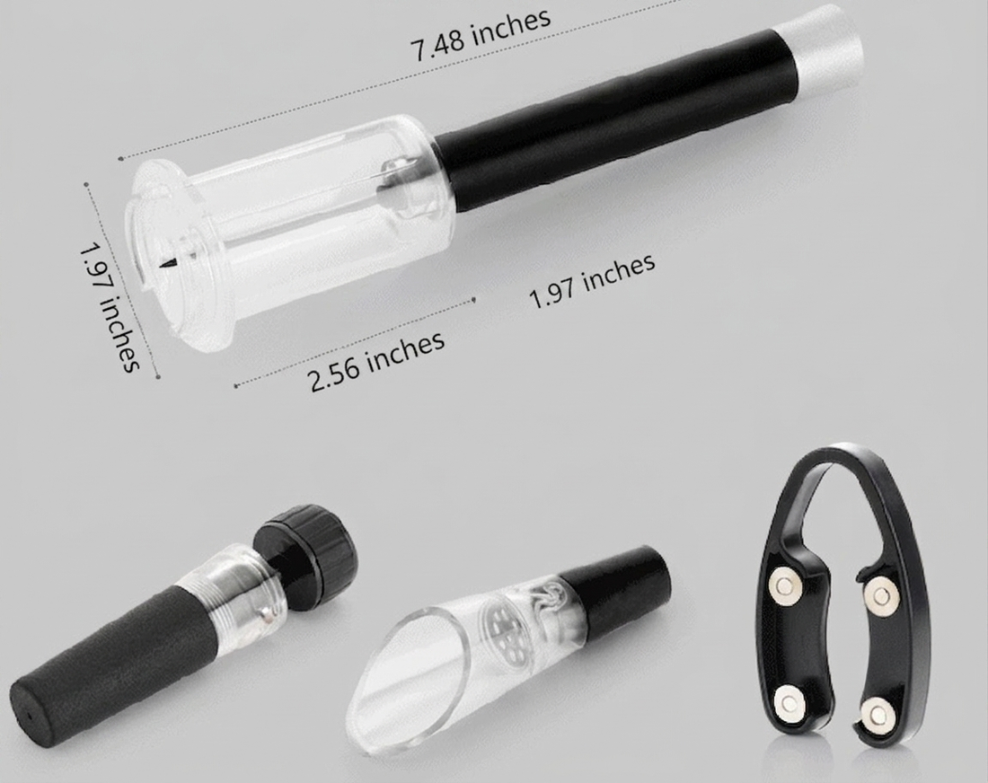 Wine Bottle Opener Set With Pressure Pump