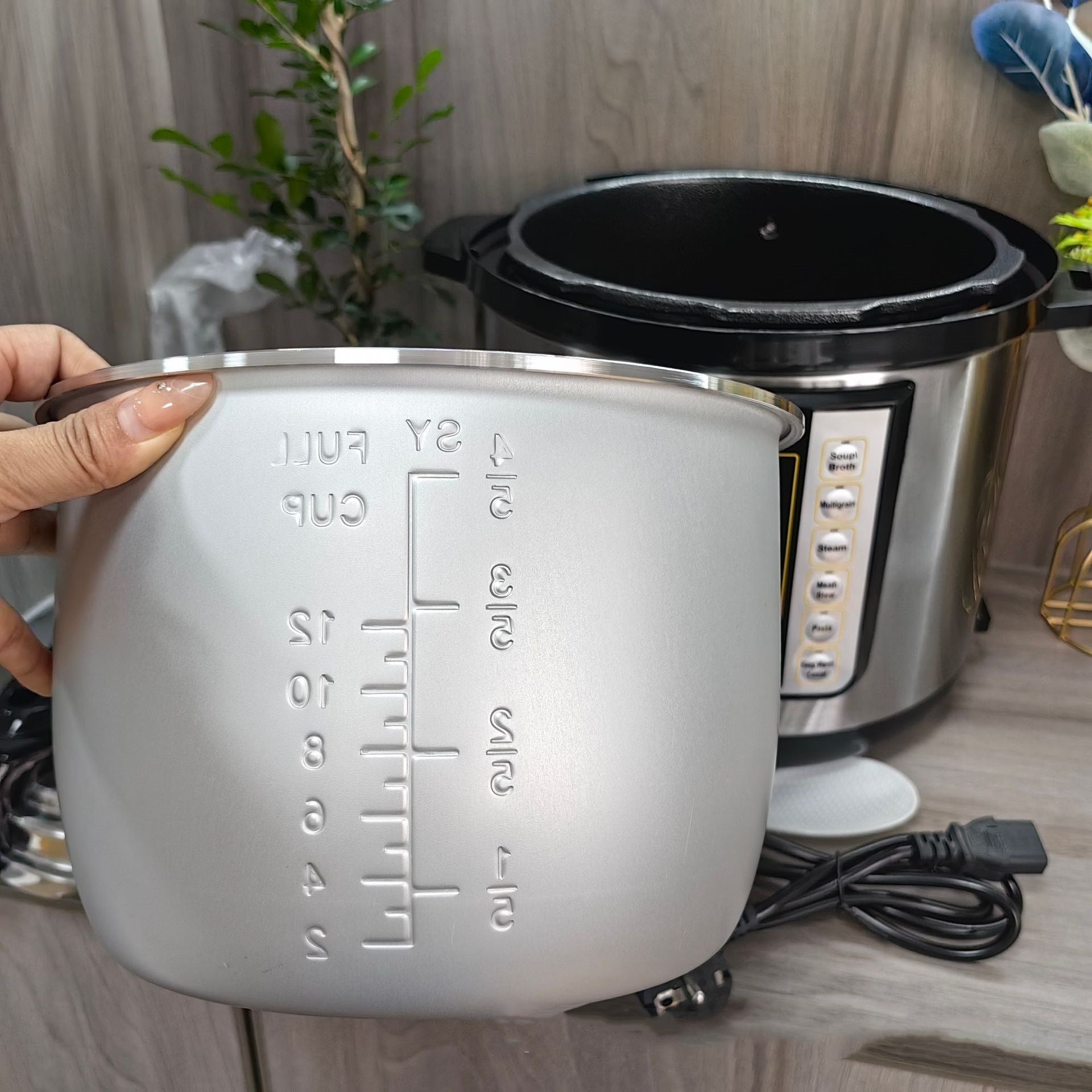 1.6gal Multifunctional Electric Pressure Cooker Rice Cooker Large Capacity