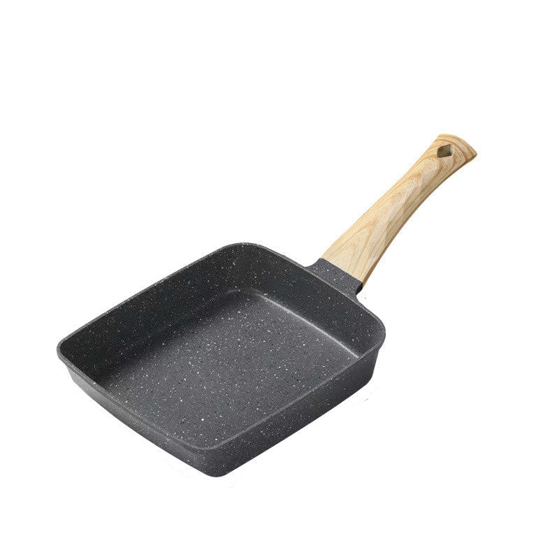 Tamagoyaki Nonstick Square Wooden Handle Frying Pan