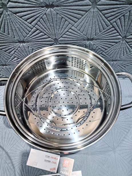 304 Stainless Steel Thickened Large Capacity Double Ear Stock Pot