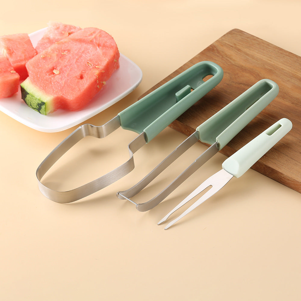 Three In One Stainless Steel Fruit Cutting Kitchen Tool