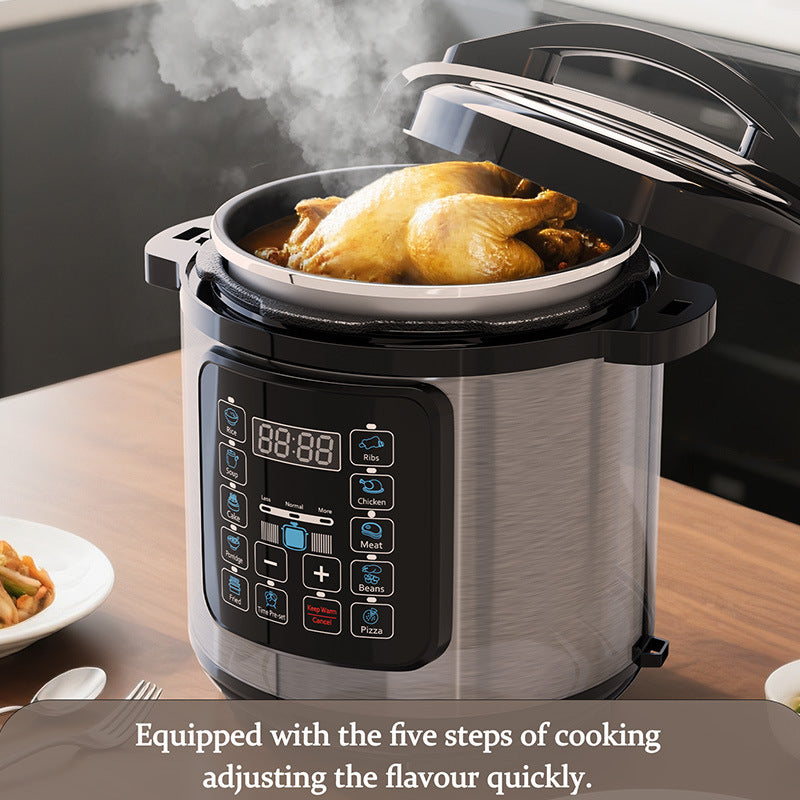 Smart 2.1 gal Large Capacity Electric Pressure Cooker Non Stick Pot