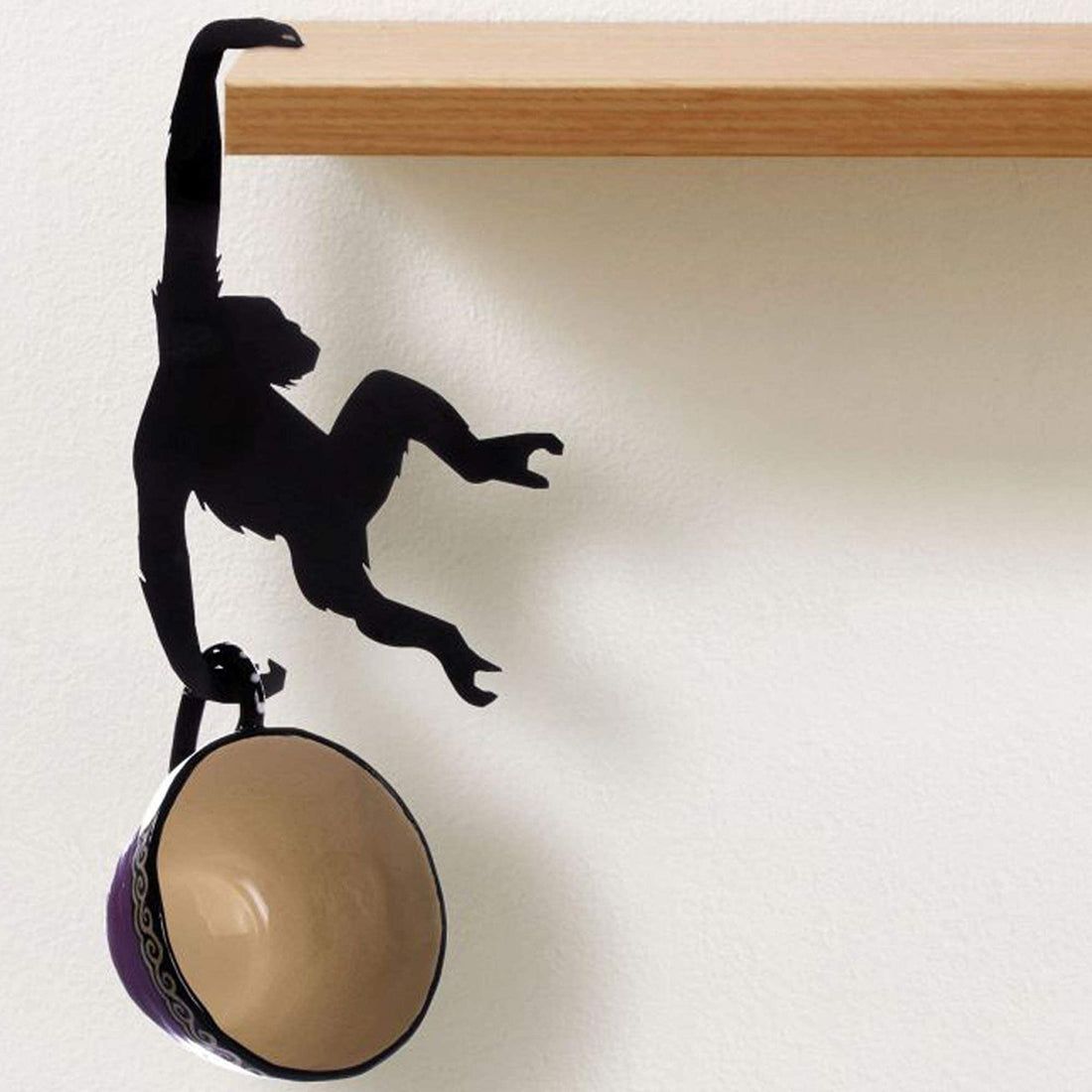 Wooden Monkey Wall Hook For Home Storage And Decoration