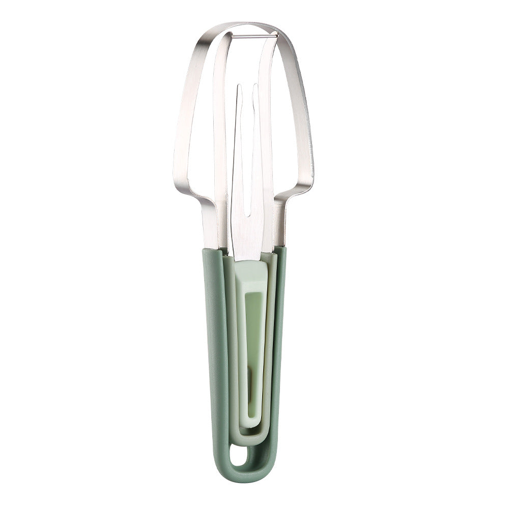 Three In One Stainless Steel Fruit Cutting Kitchen Tool