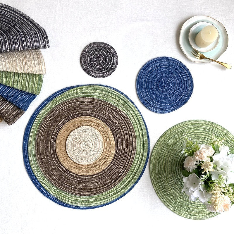Western Style Heat Proof Placemat Coaster Set Home Decor