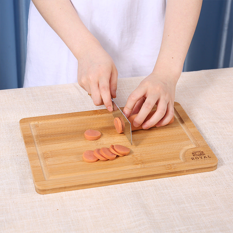 Bamboo Kitchen Cutting Board Set With Juice Groove