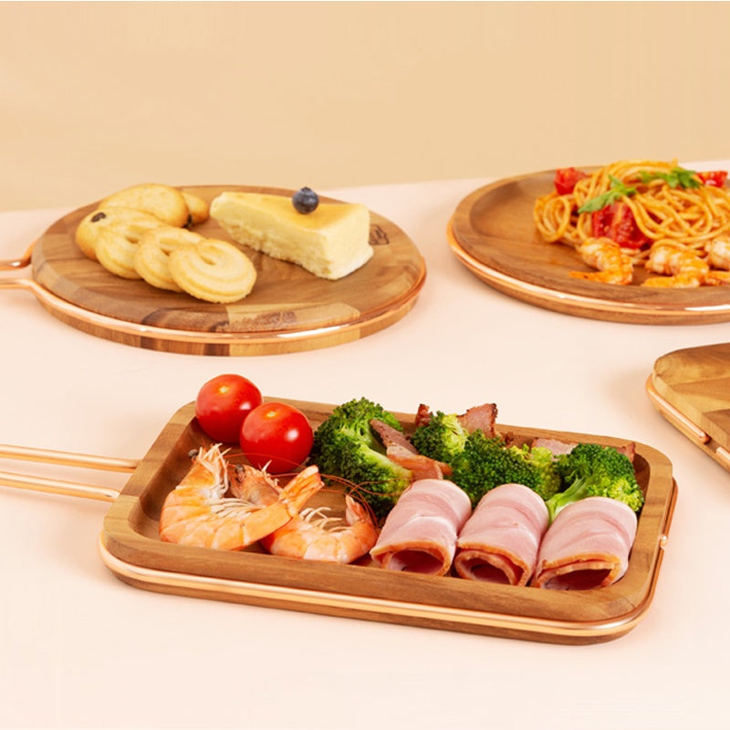 Solid Wood Cutting Board For Steak Fruit And Bread Tray