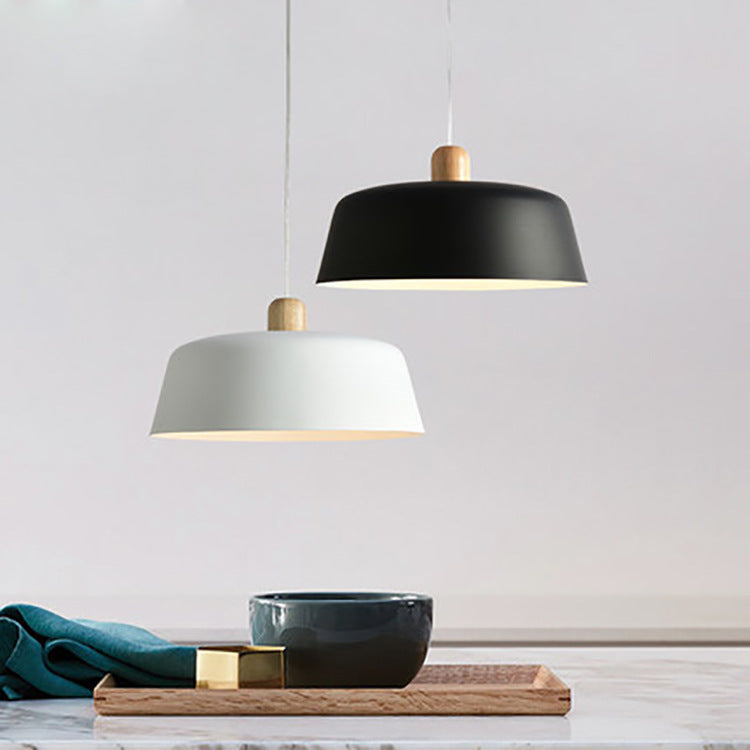 Nordic Wood Pendant Hanging Lamp Kitchen Dining Room Decor
