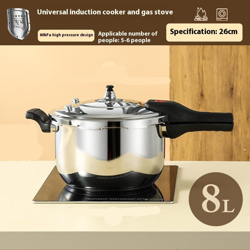 Stainless Steel Multi Function Double Bottom Pressure Cooker Single Handle