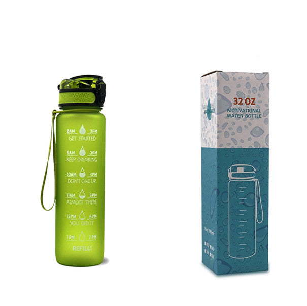0.3 gal Tritan Water Bottle Time Marker Motivational Leakproof Cycling Bottle