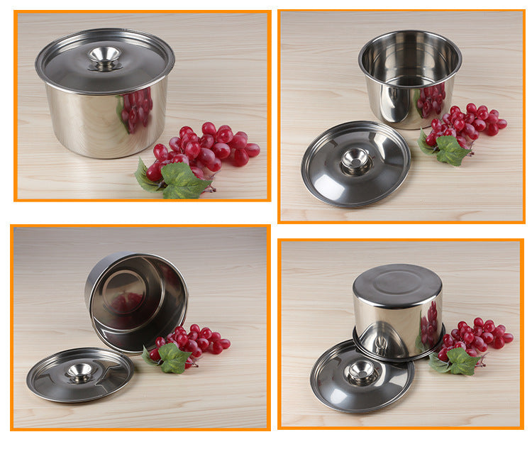 Stainless Steel Non Magnetic Stock Pot Seasoning Box Set