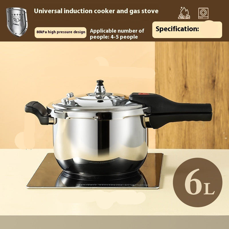 Stainless Steel Multi Function Double Bottom Pressure Cooker Single Handle